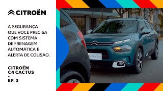 Novo SUV Citroën C4 Cactus  Sistema de Frenagem Automática e Alerta de Colisão [upl. by Yednil]